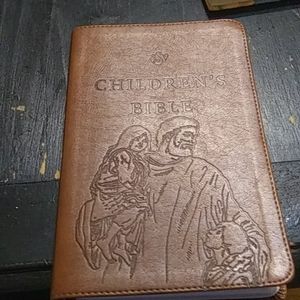 Brown leather bible